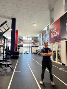 Andrew Libs ’08 in the Utah training facility